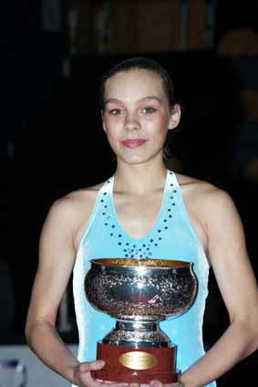 Signe with Trophy